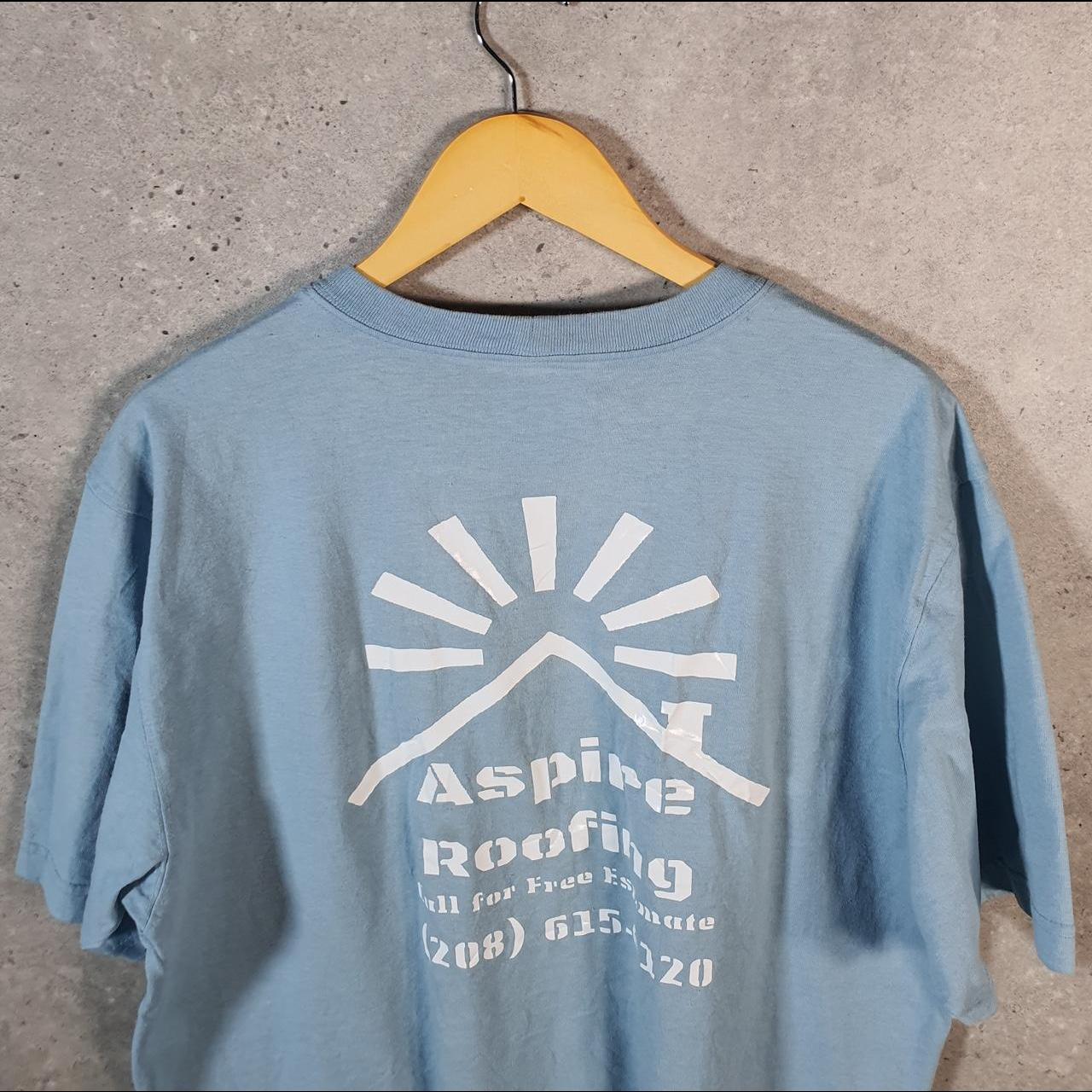 Vintage Carhartt Pocket T Shirt Men’s Medium Blue Workwear Chore Utility Loose Fit C9240