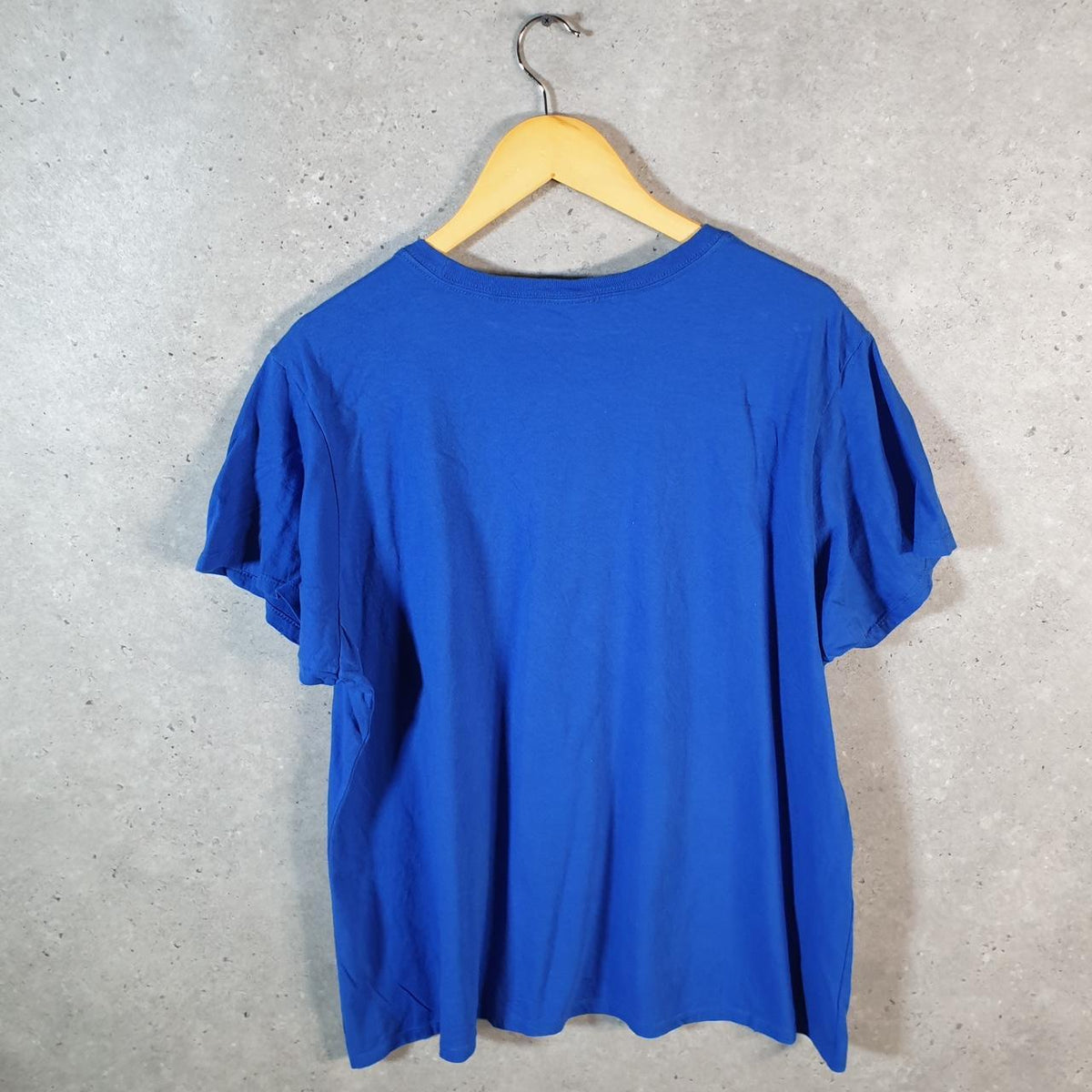 Vintage Hiss Cats Graphic T Shirt Men’s Large Blue Casual Sports Logo Athletic
