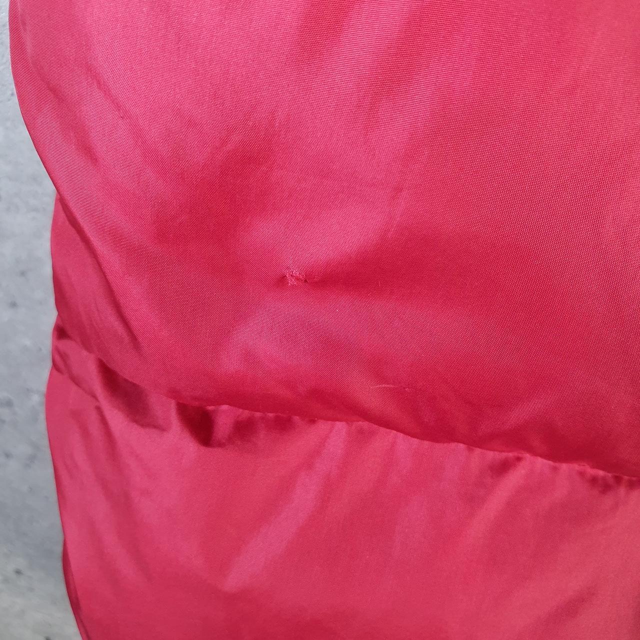 Vintage L.L. Bean Gilet Down Puffer Jacket Womens Medium Red Waterproof Shell