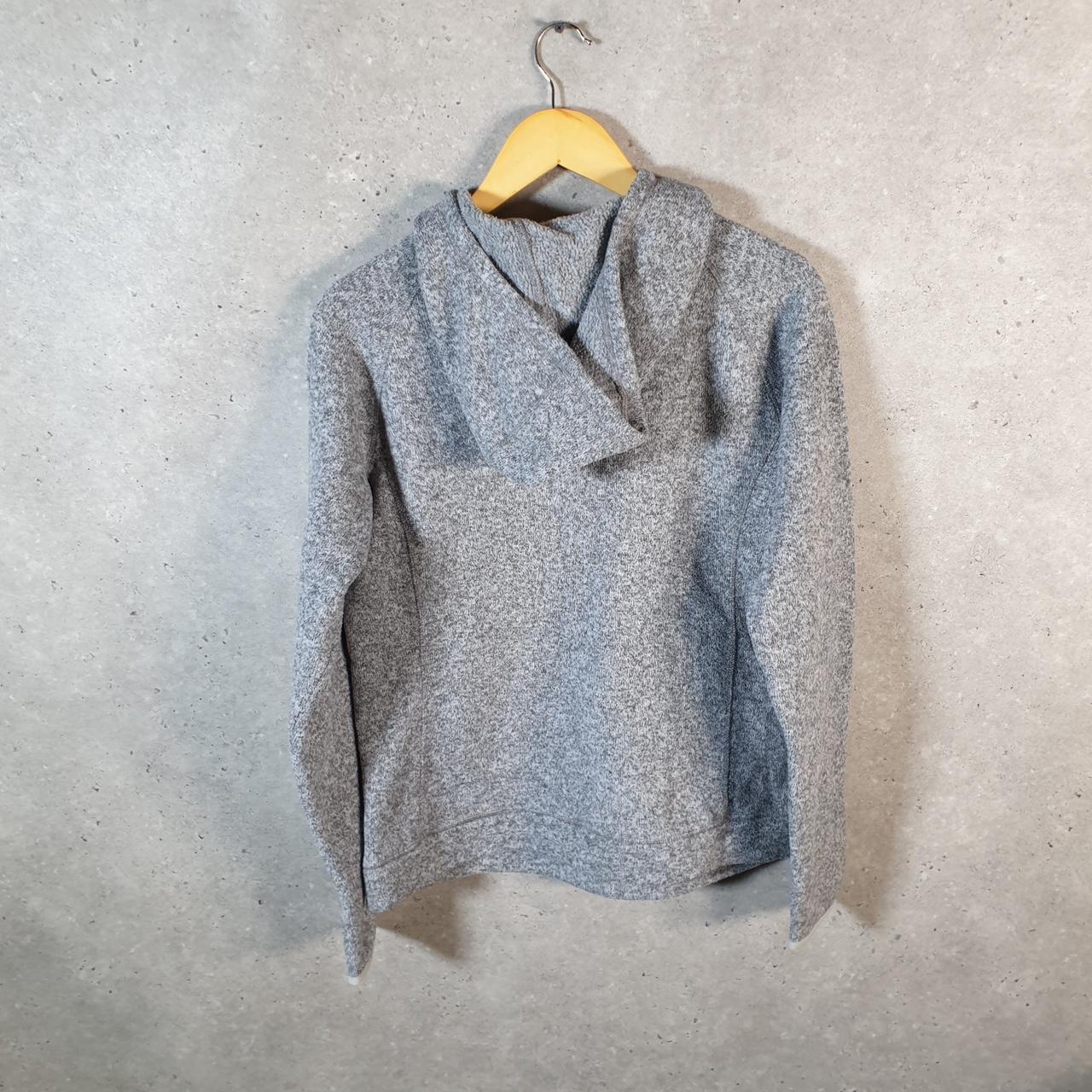 Vintage The North Face TNF Teddy Fleece Sweatshirt  Womens Medium Grey 1/4 Zip Logo