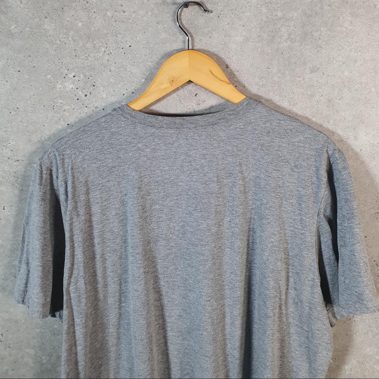 Vintage Nike Club T Shirt Men’s XL Grey Printed Single Swoosh Logo Athletic Big Fish Vintage