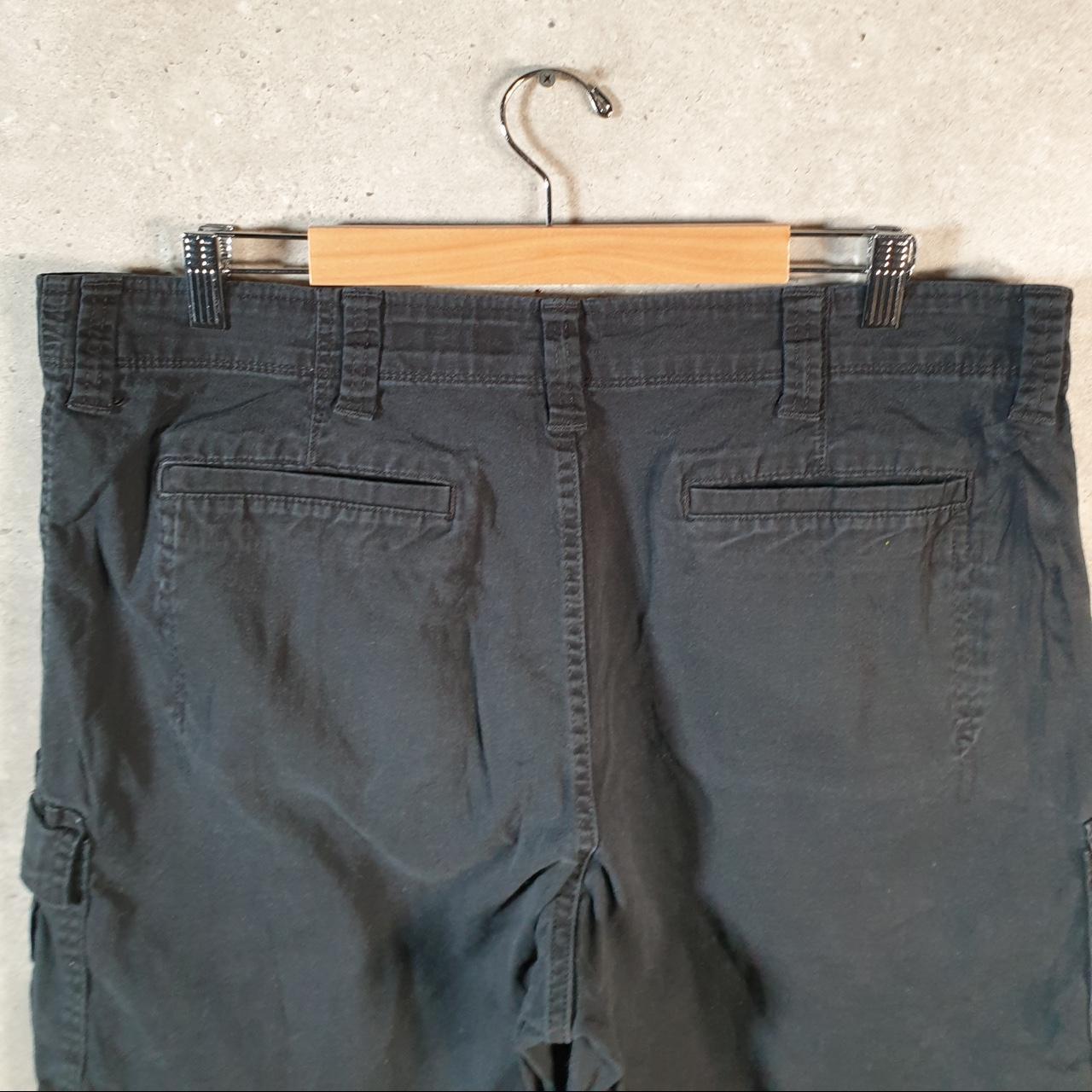 Vintage Wrangler Chino Shorts Jorts Cargo Men’s W38 Black Baggy Cotton