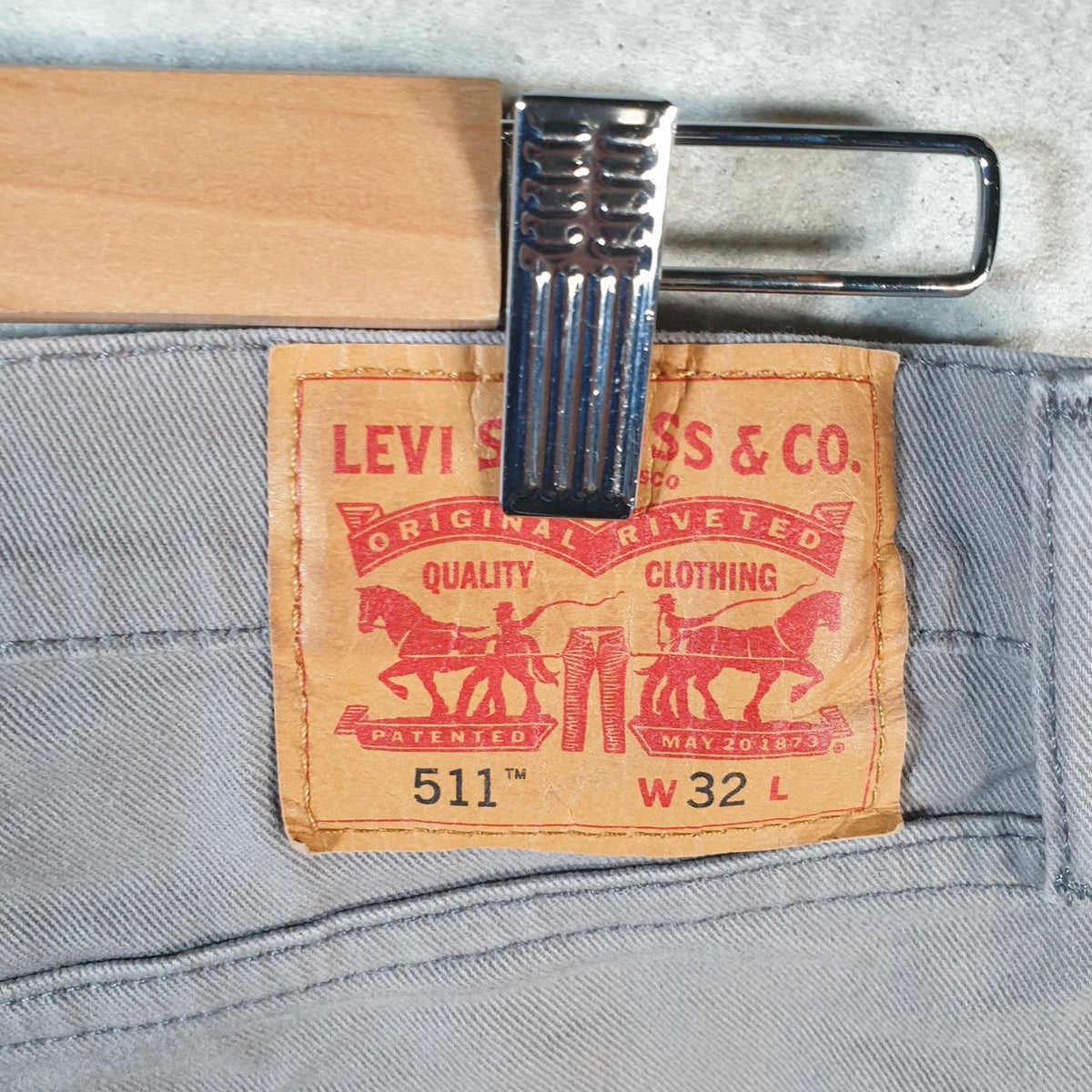Vintage Levi’s 511 Baggy Shorts Jorts Cargo Mens W32 Grey Relaxed Denim