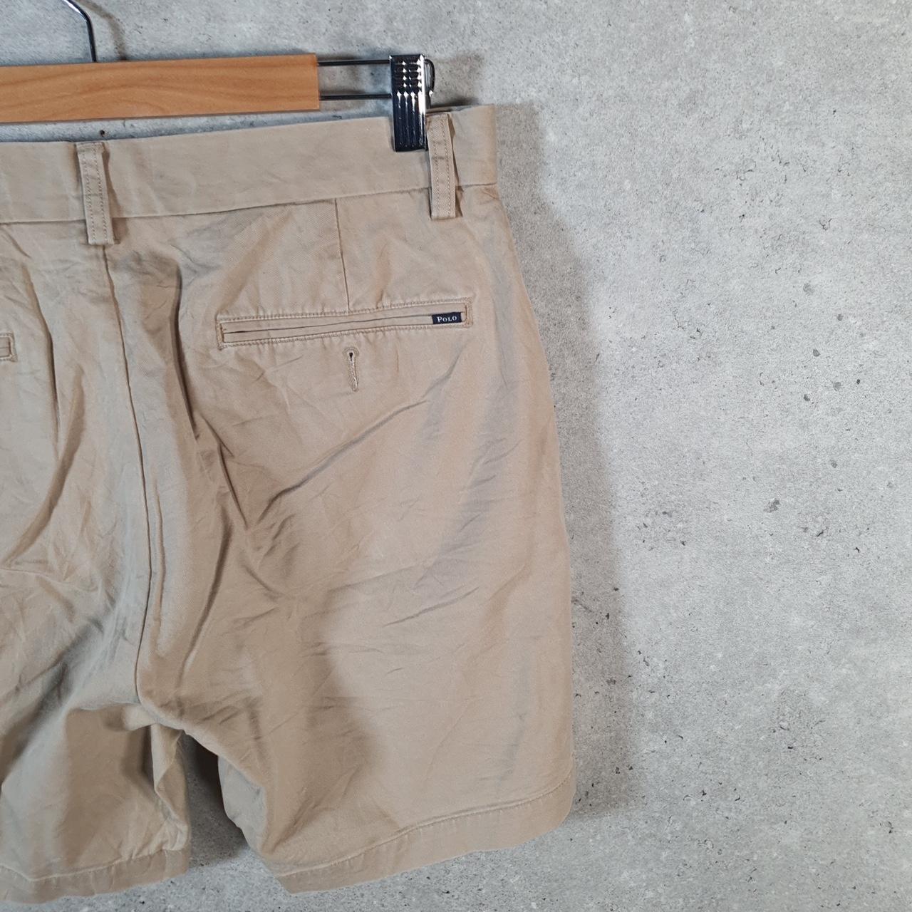 Vintage Ralph Lauren Polo Shorts Jorts Cargo Men’s W31 Beige Baggy Cotton A4654