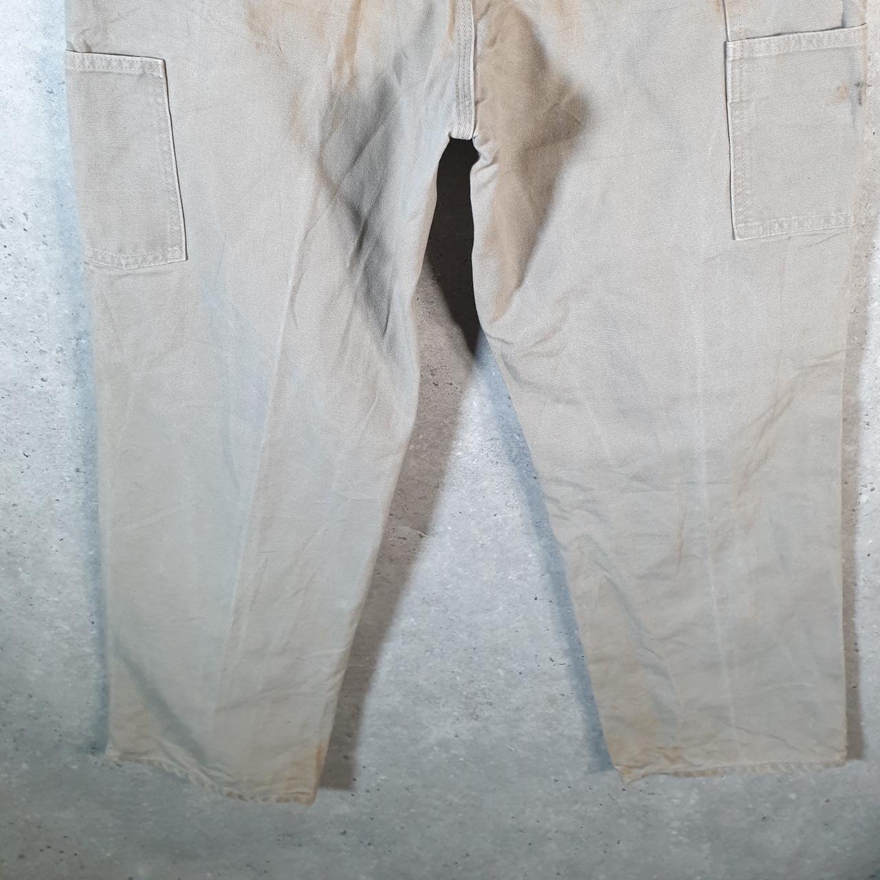 Vintage Carhartt Carpenter Trousers Mens W32 L32 Brown Loose Fit Workwear