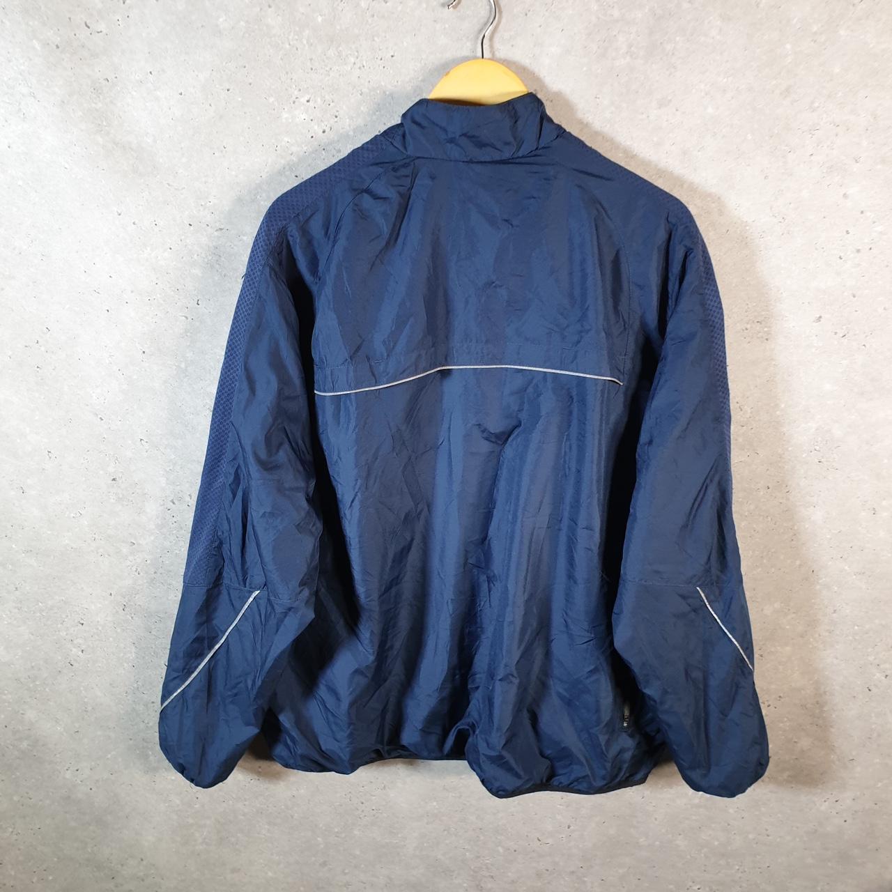 Vintage Starter WindBreaker Jacket Mens XL Navy Blue Full Zip Embroidered Logo