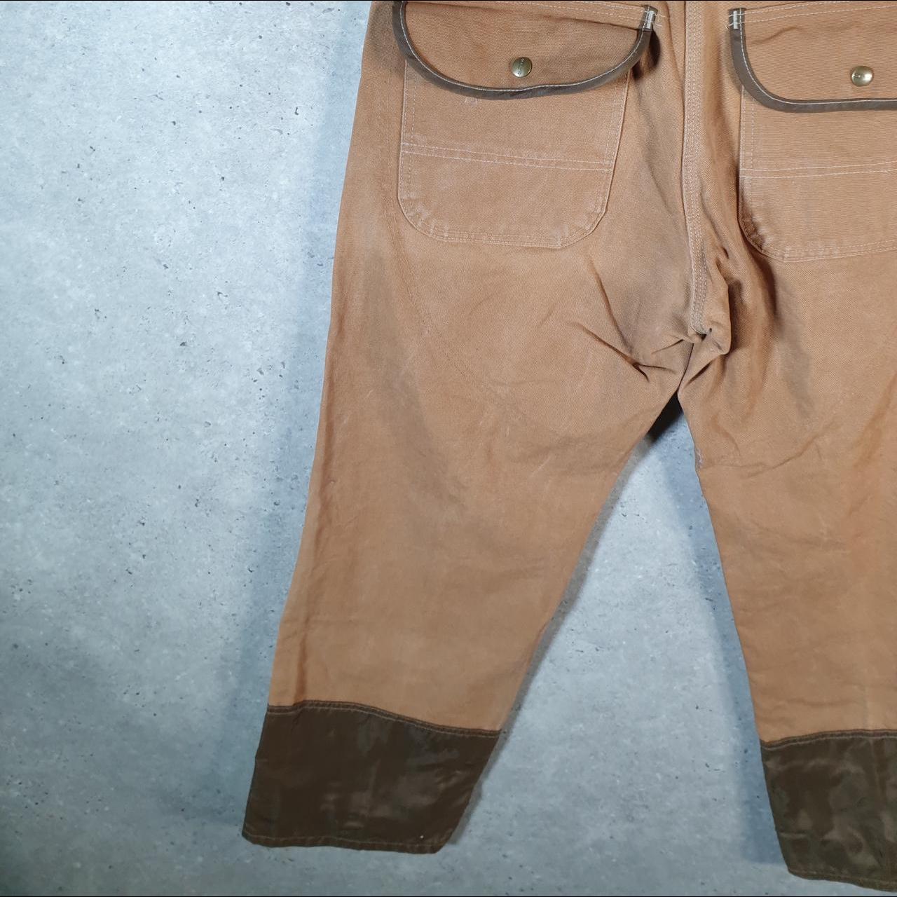 Vintage Carhartt Carpenter Double Knee Trousers Mens W34 L30 Brown Original Fit Workwear