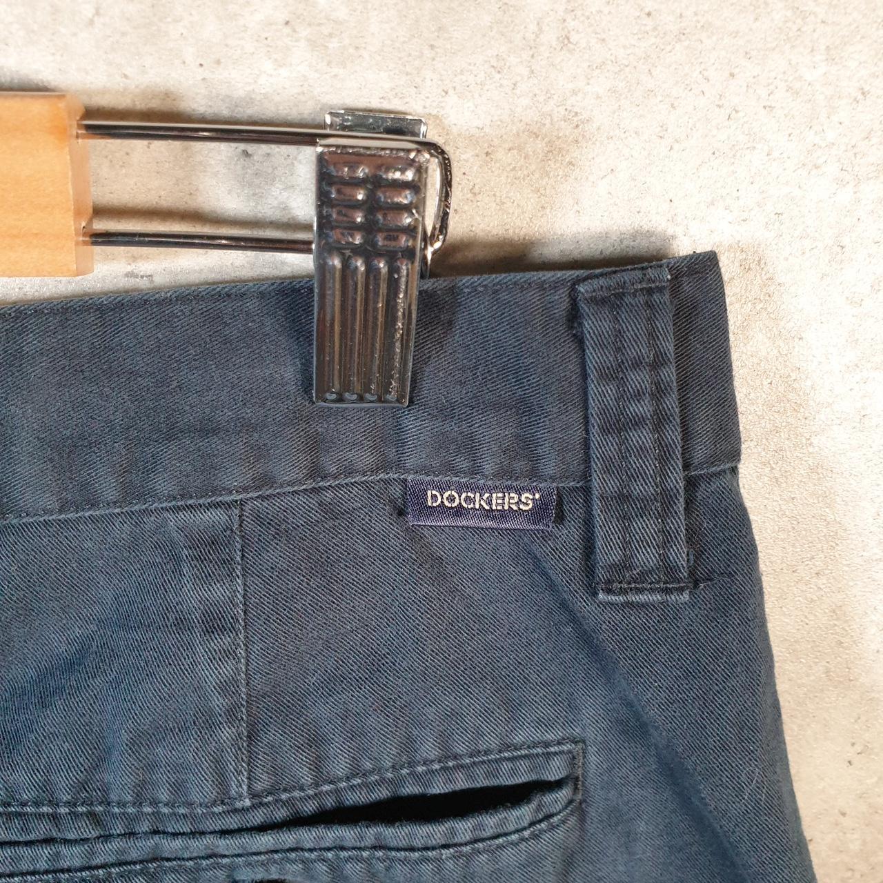 Vintage Dockers Shorts Jorts Cargo Men’s W36 Navy Blue Baggy Cotton
