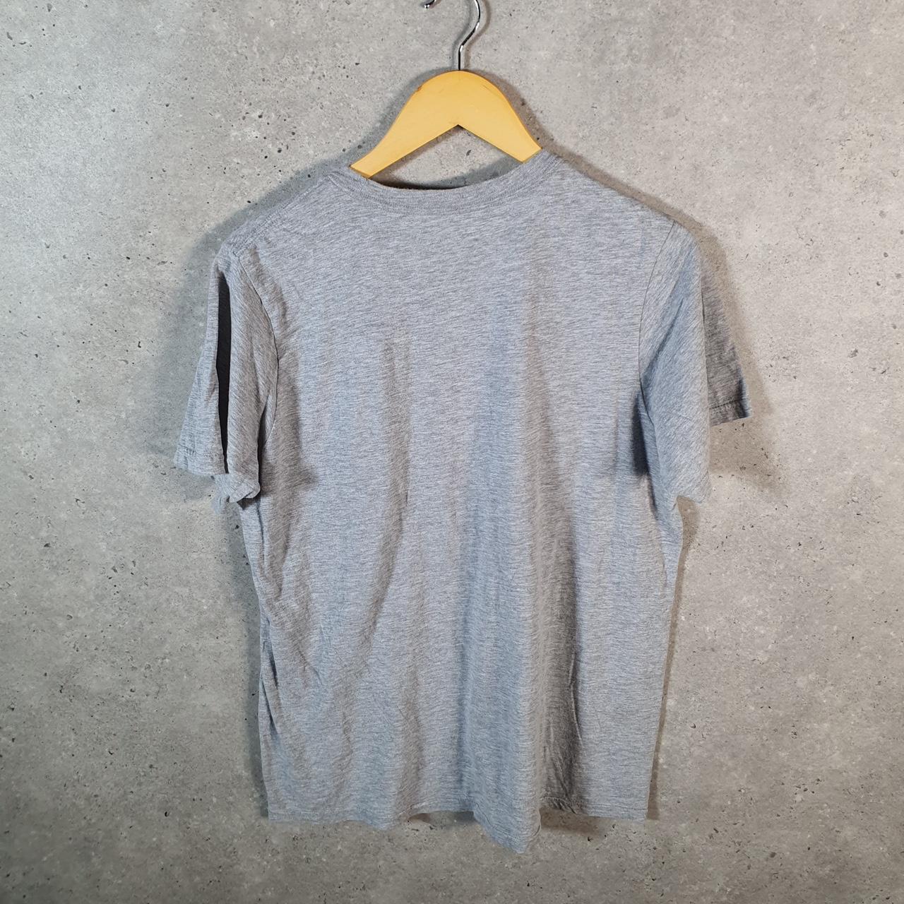 Vintage Adidas Amplifier T Shirt Men’s Medium Grey Three Stripes Logo Athletic