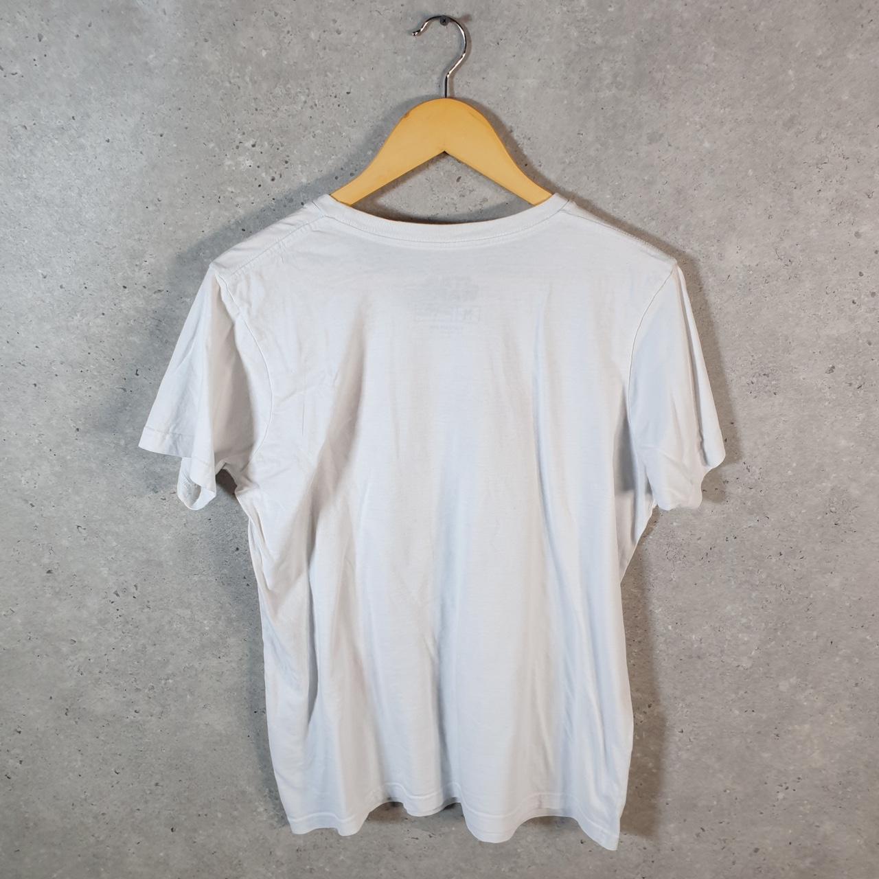 Vintage Star Wars Mando Mascara De Latex T Shirt Men’s Medium White Logo Graphic Spellout
