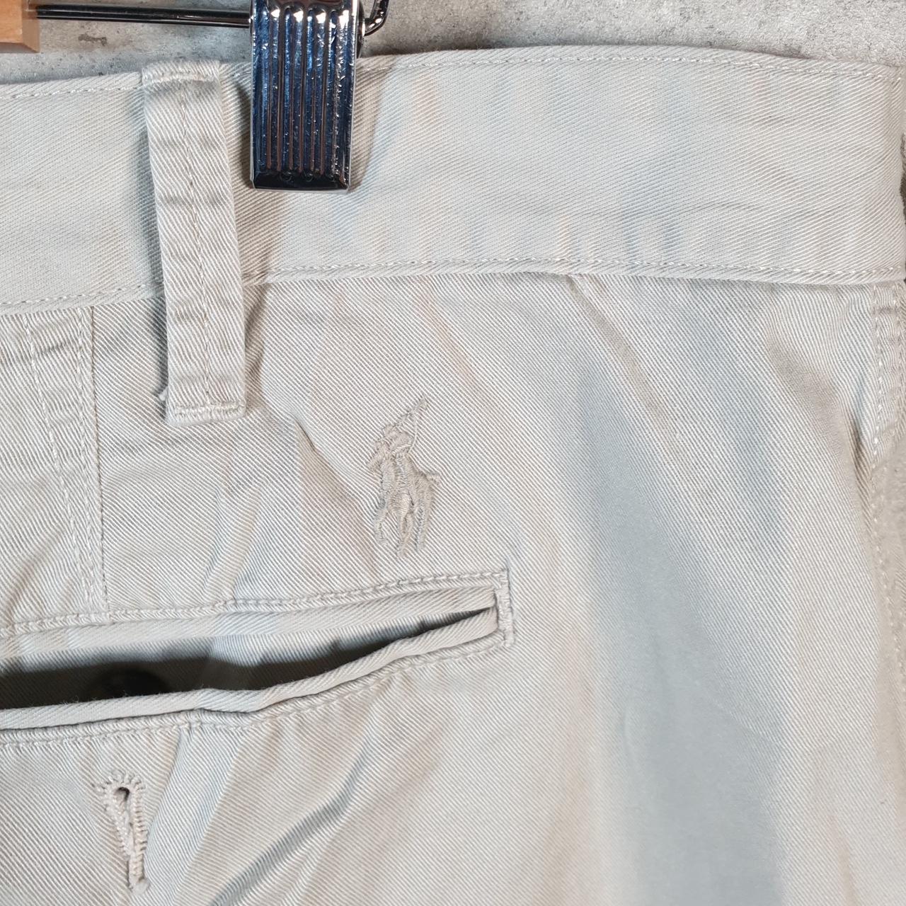 Vintage Ralph Lauren Polo Shorts Jorts Chino Cargo Men’s W40 Beige Baggy Cotton