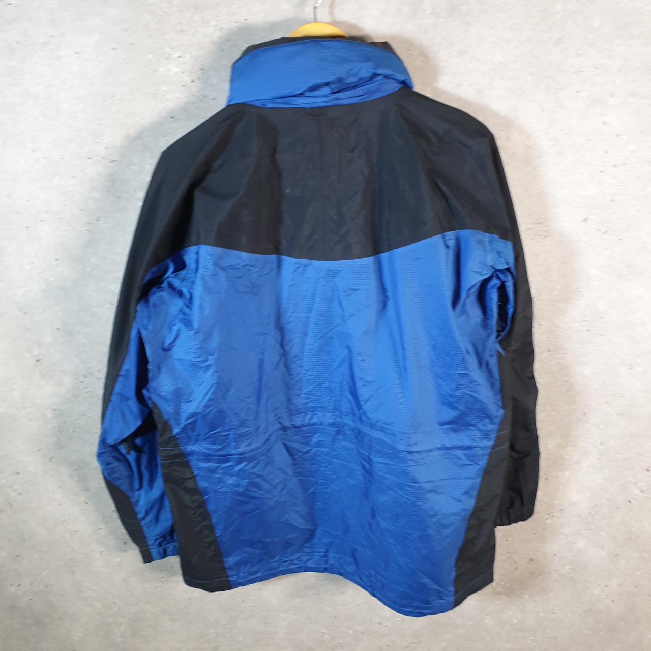 Vintage L.L. Bean Outdoors Nylon Jacket Womens Medium Hooded Blue Waterproof
