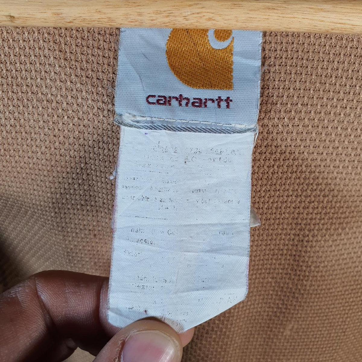 Vintage Carhartt Active Hooded Jacket Men’s XSmall Brown Workwear Canvas USA G2122