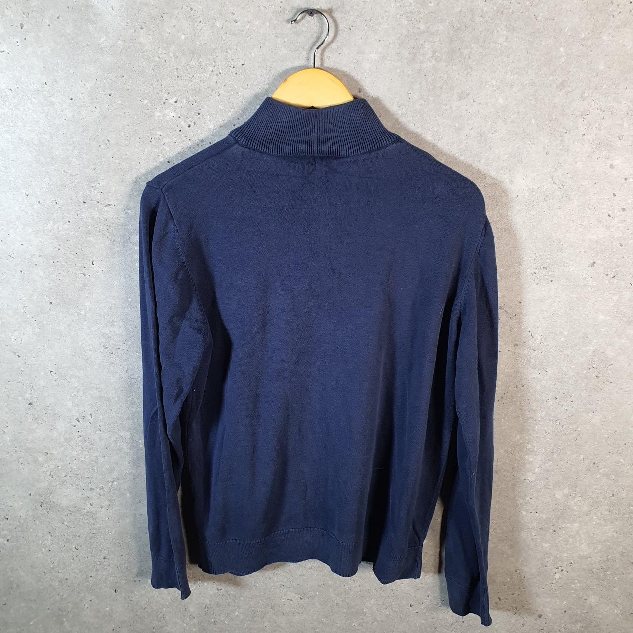 Vintage Fila 1/4 Zip Knit Sweater Men’s Medium Blue Y2K Pullover Casual