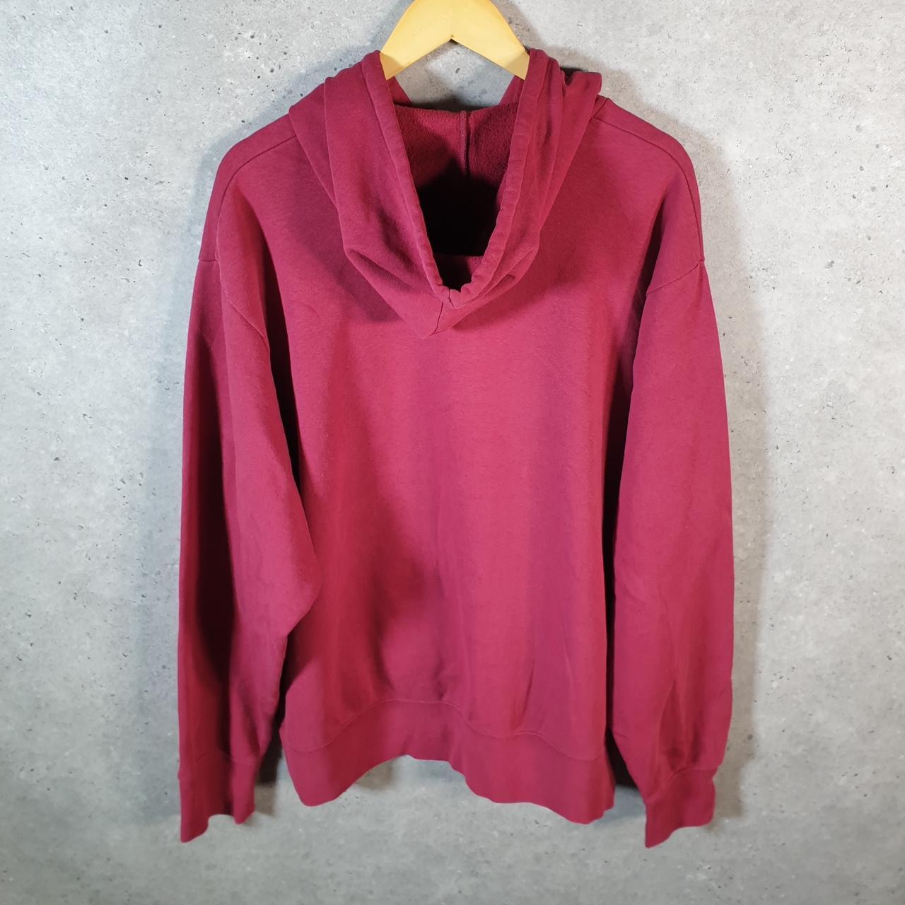 Vintage Nike Centre Swoosh Embroidered Hoodie Men’s 2XL Red Swoosh Y2K Pullover