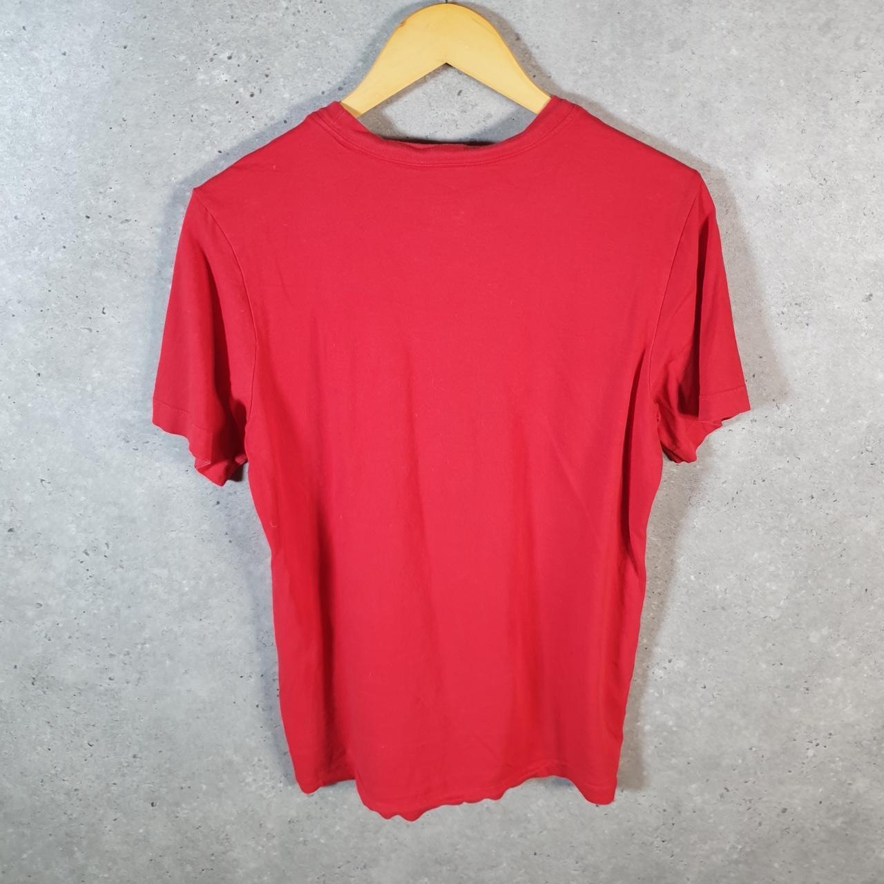 Vintage Nike Dri Fit Canada T Shirt Men’s Small Red Swoosh Logo Athletic