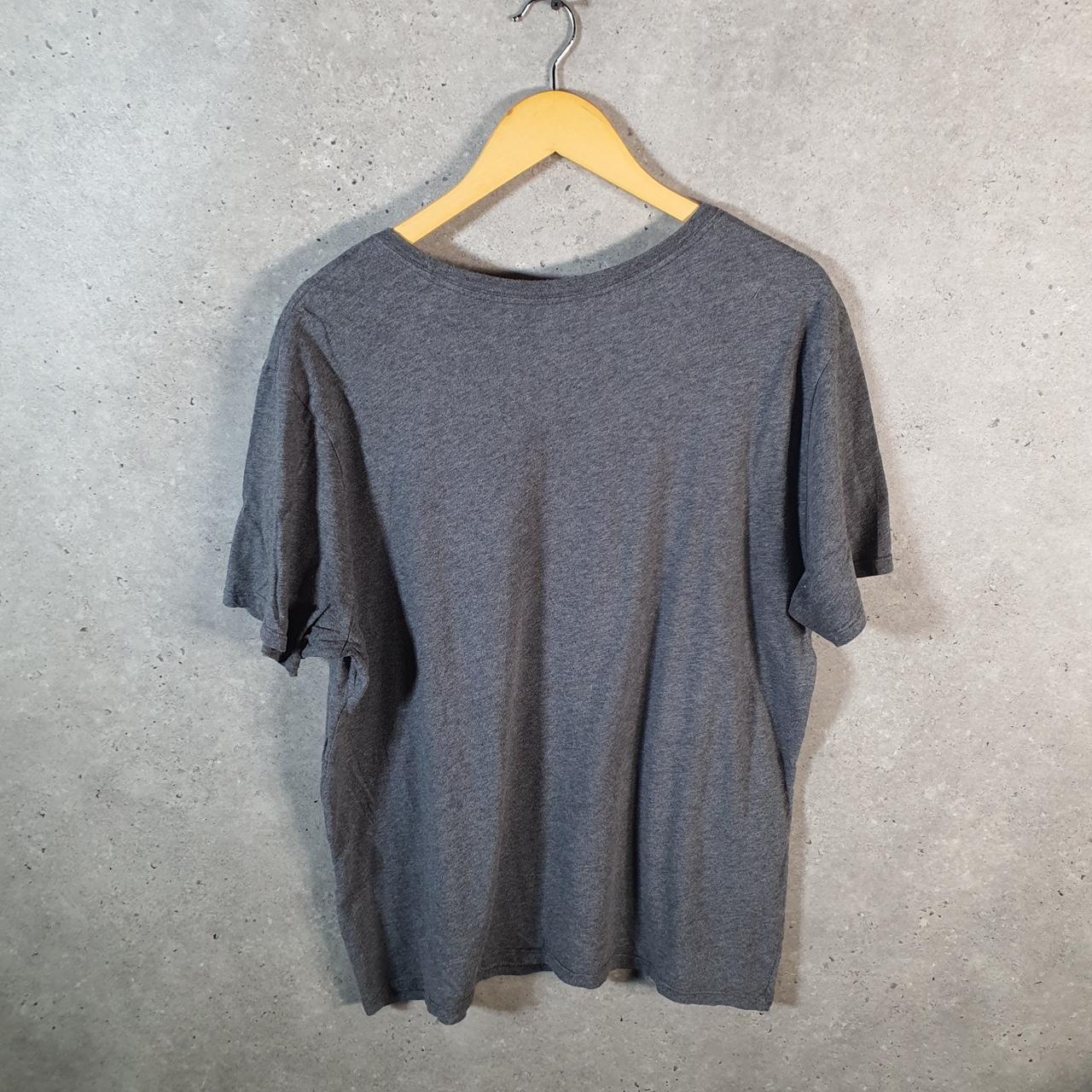 Vintage Nike Club Graphic Spellout T Shirt Men’s XL Grey Swoosh Athletic