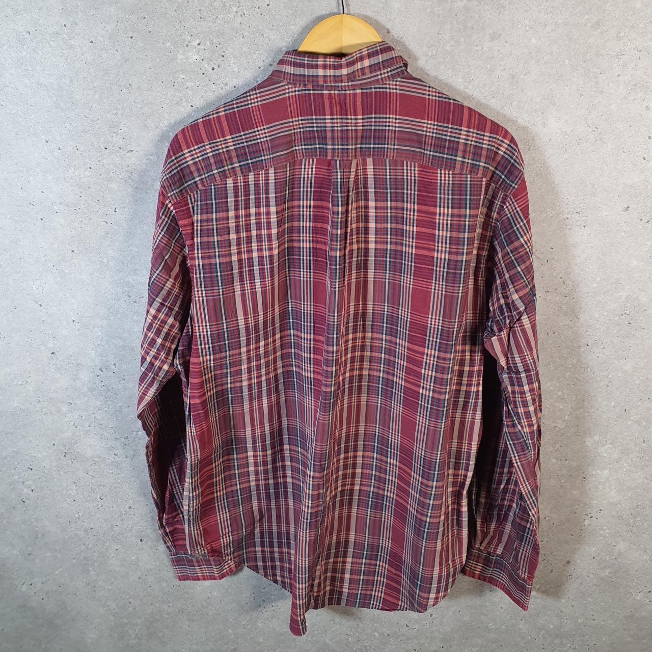 Vintage Ralph Lauren Button Down Shirt Men’s Large Checkered Classic Fit Pony Cotton