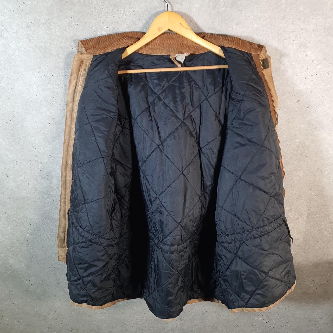 Vintage Carhartt Arctic Quilted Chore Work Jacket Men’s Large Brown Workwear Canvas USA Big Fish Vintage