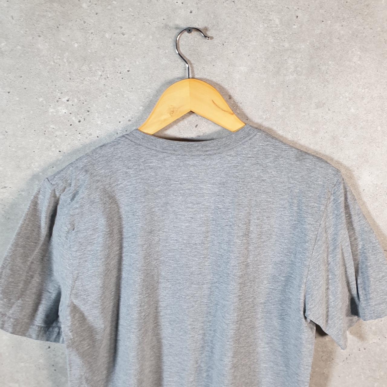 Vintage Nike T Shirt Men’s Small Grey Printed Single Swoosh Logo Athletic C8270