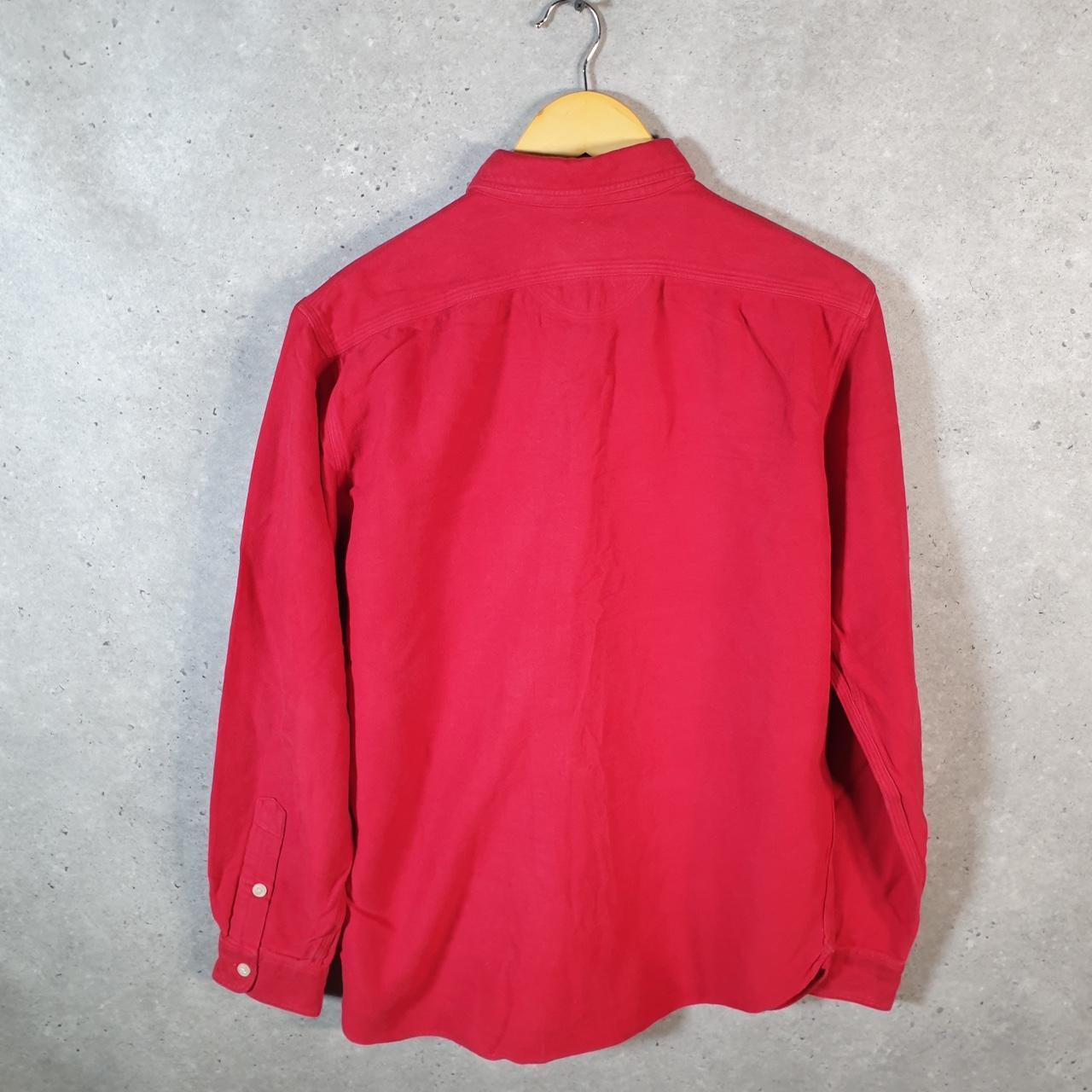 Vintage Ralph Lauren Button Down Shirt Men’s Medium Red Classic Fit Cotton