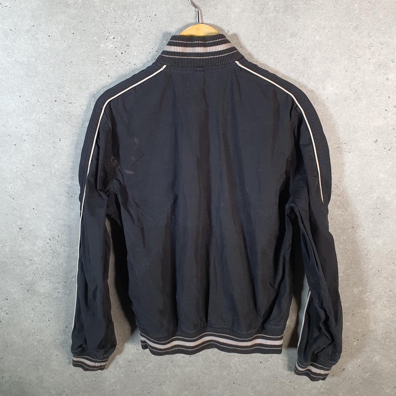 Vintage Ralph Lauren Polo Harrington Bomber Jacket Men’s Medium Black Pony Full Zip Big Fish Vintage