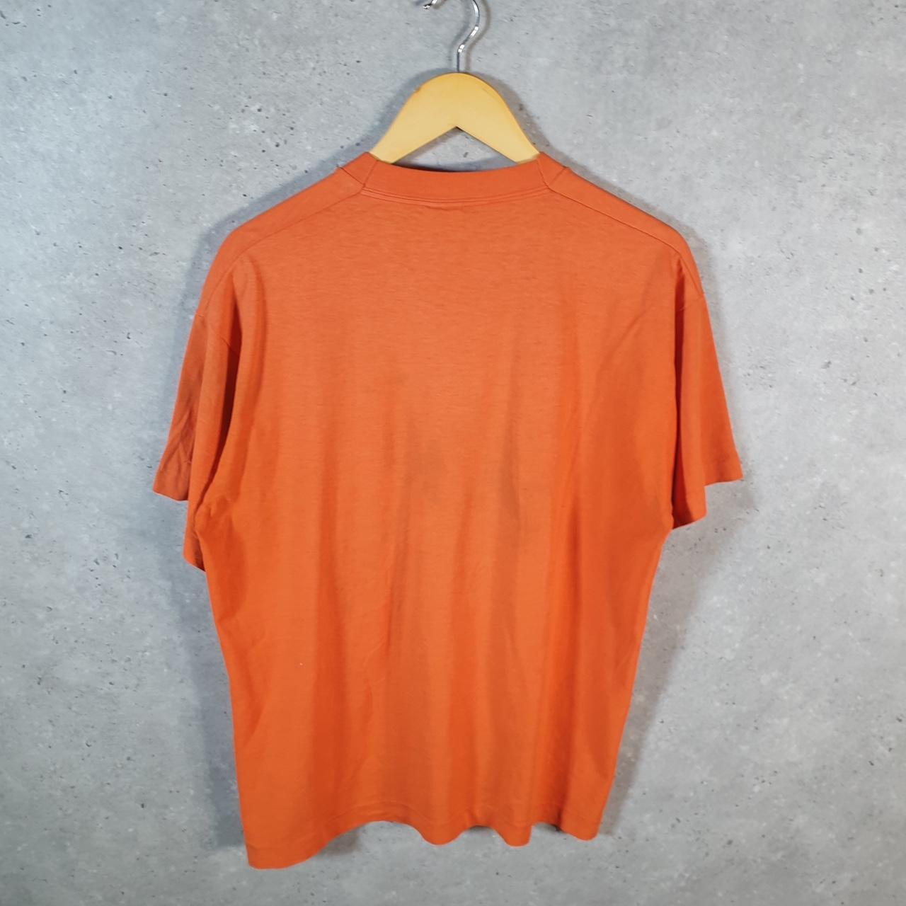 Vintage Fruit of the Loom Dream Schmutz Busters 1997 Single Stitch T Shirt Men’s Large Orange