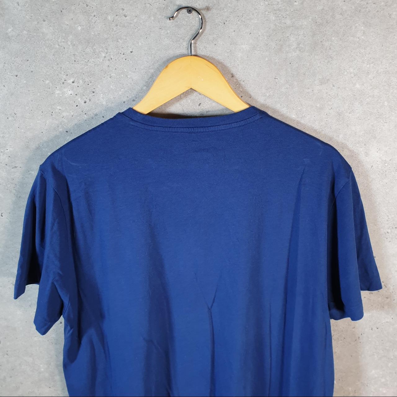 Vintage Ralph Lauren Polo Sport T Shirt Men’s Large Blue Custom Slim Fit Embroidered Pony C8616