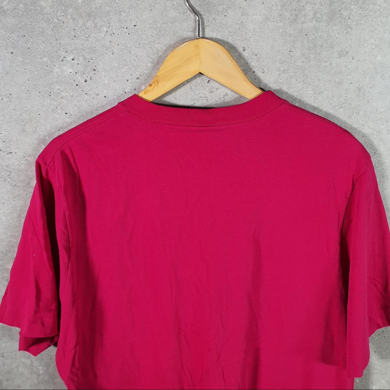 Vintage Lands End Super T Pocket 90s USA Single Stitch T Shirt Womens Large Pink