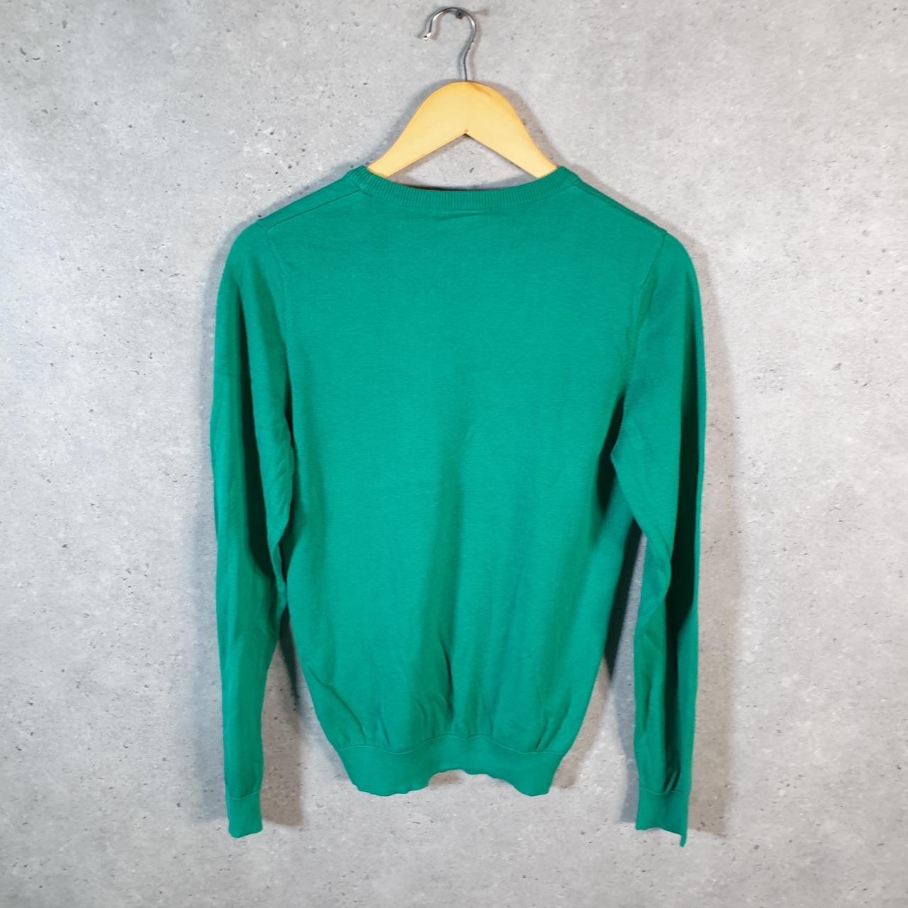 Vintage Lacoste Sweatshirt Men’s XS Green Pullover Logo Y2K Jumper Logo Casual