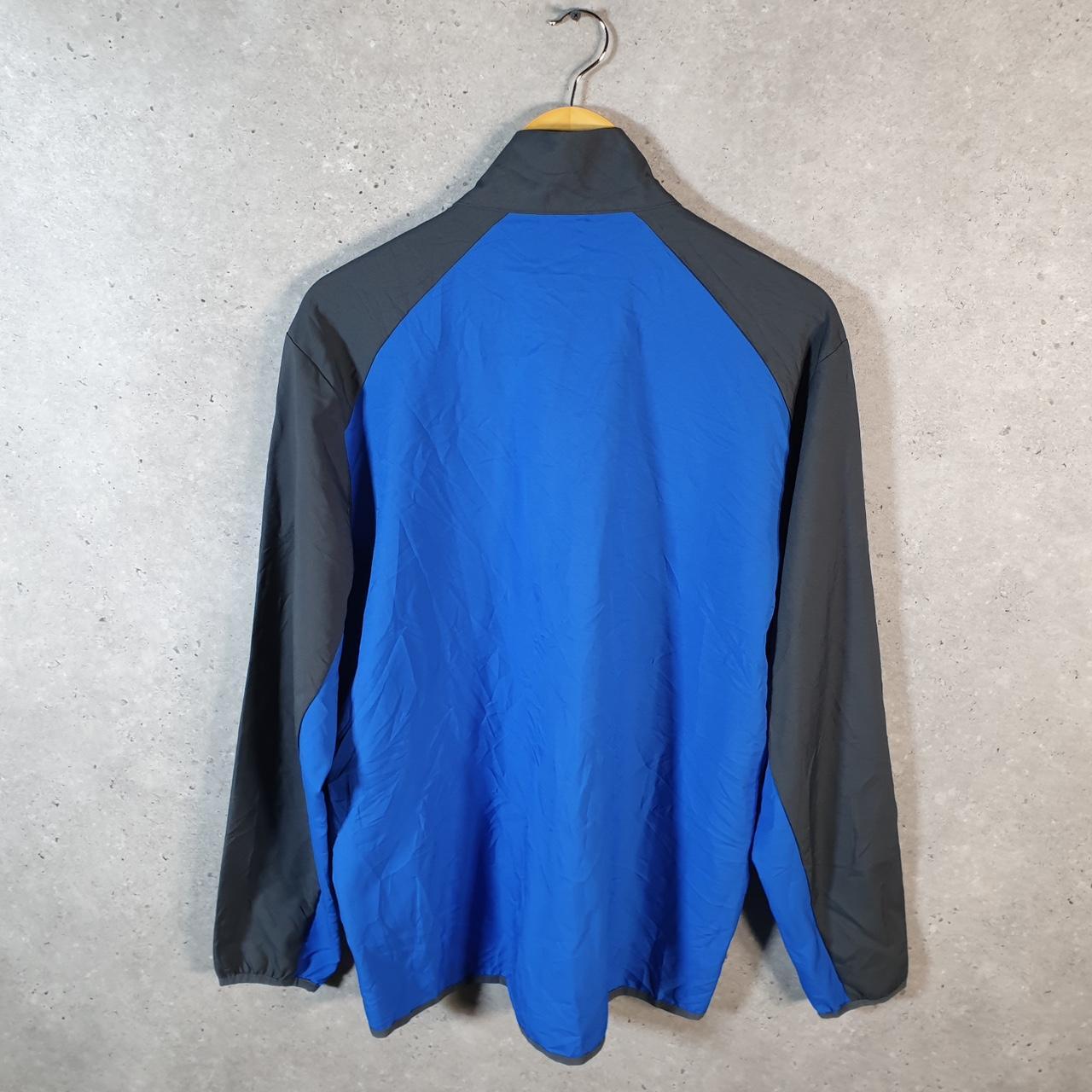 Vintage Nike Dri Fit Windbreaker Track Jacket Mens Large Blue USA Swoosh Full Zip