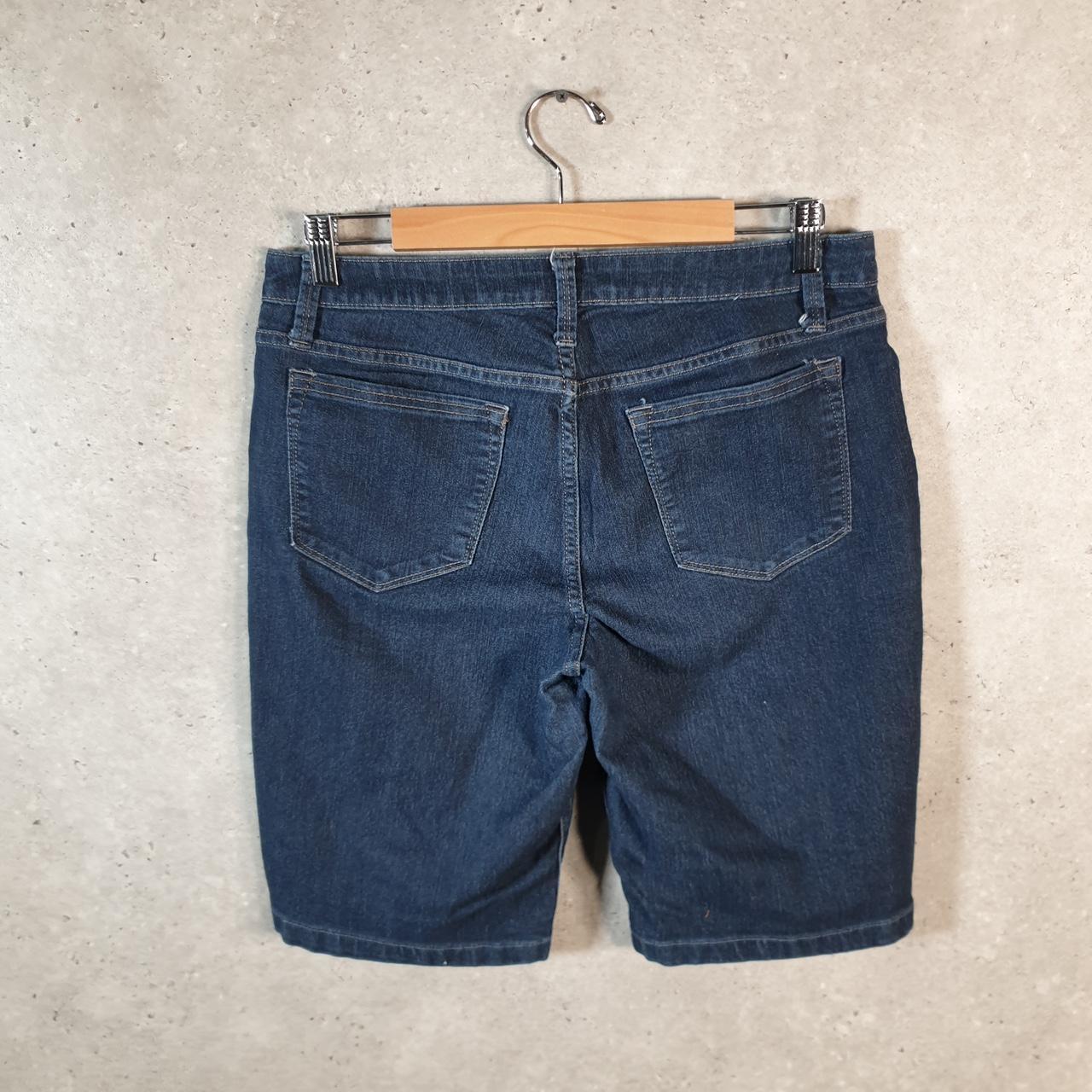 Vintage Lee Baggy Shorts Jorts Cargo Womens W32 Blue Relaxed Denim