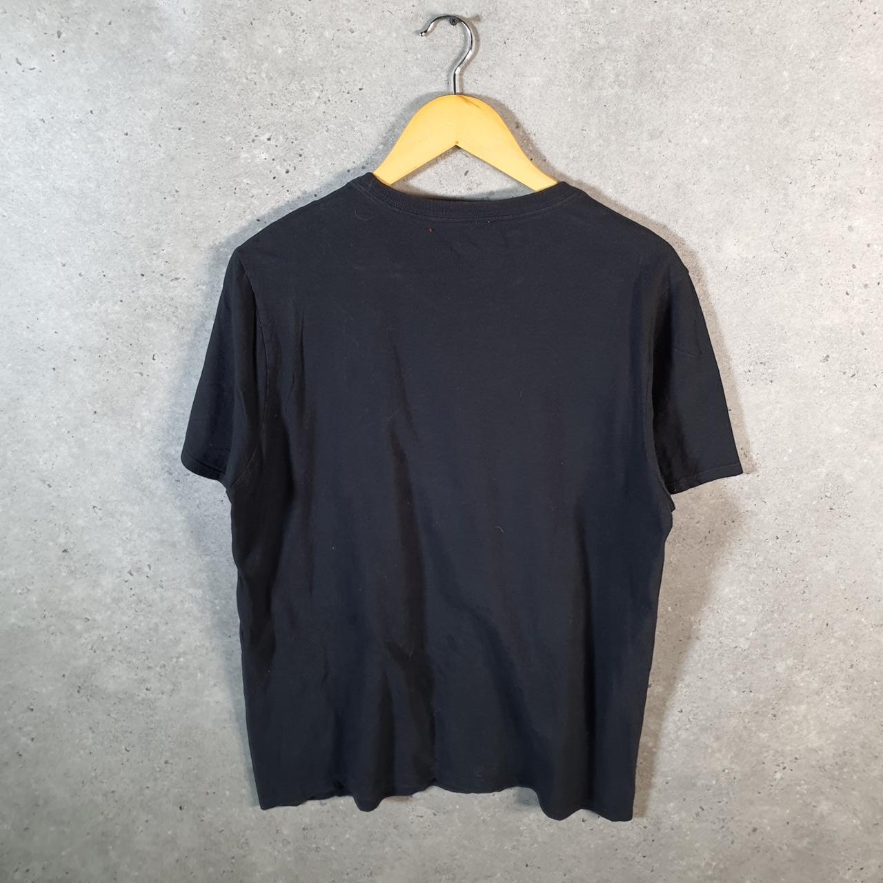 Vintage Nike Spellout Club T Shirt Men’s Medium Black Logo Swoosh Athletic