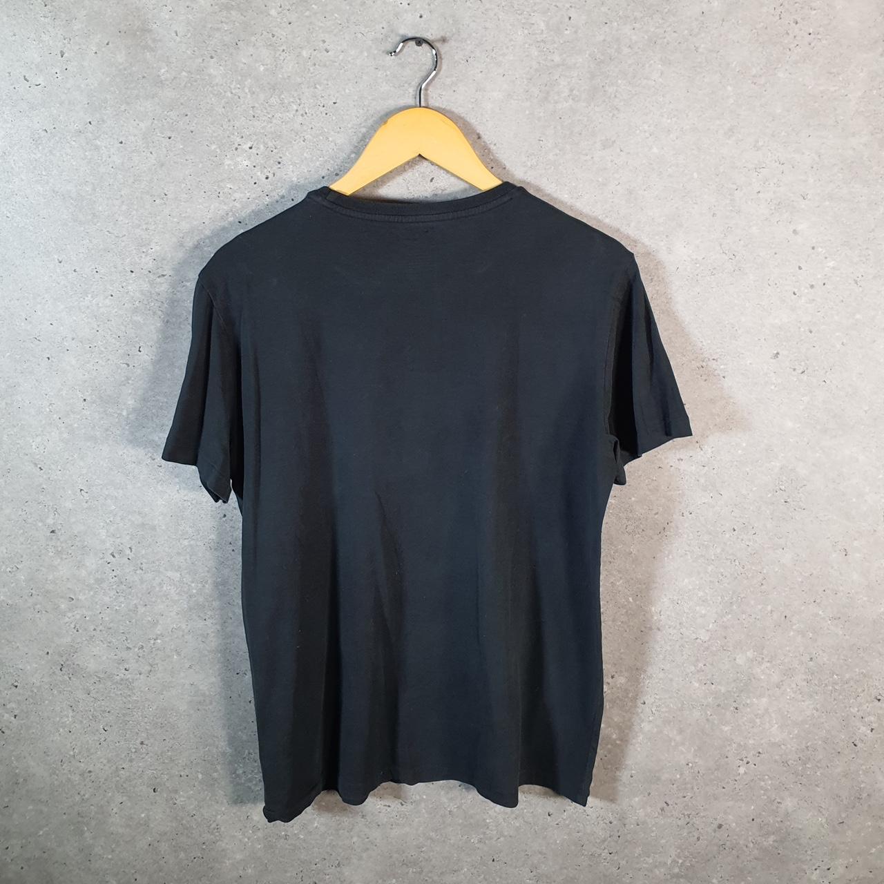 Vintage Ralph Lauren Polo Sport T Shirt Men’s Medium Black Slim Fit Embroidered Pony C8663