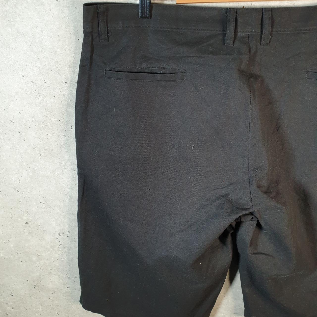 Vintage Dickies Baggy Chino Shorts Jorts Cargo Mens W40 Black Loose Fit