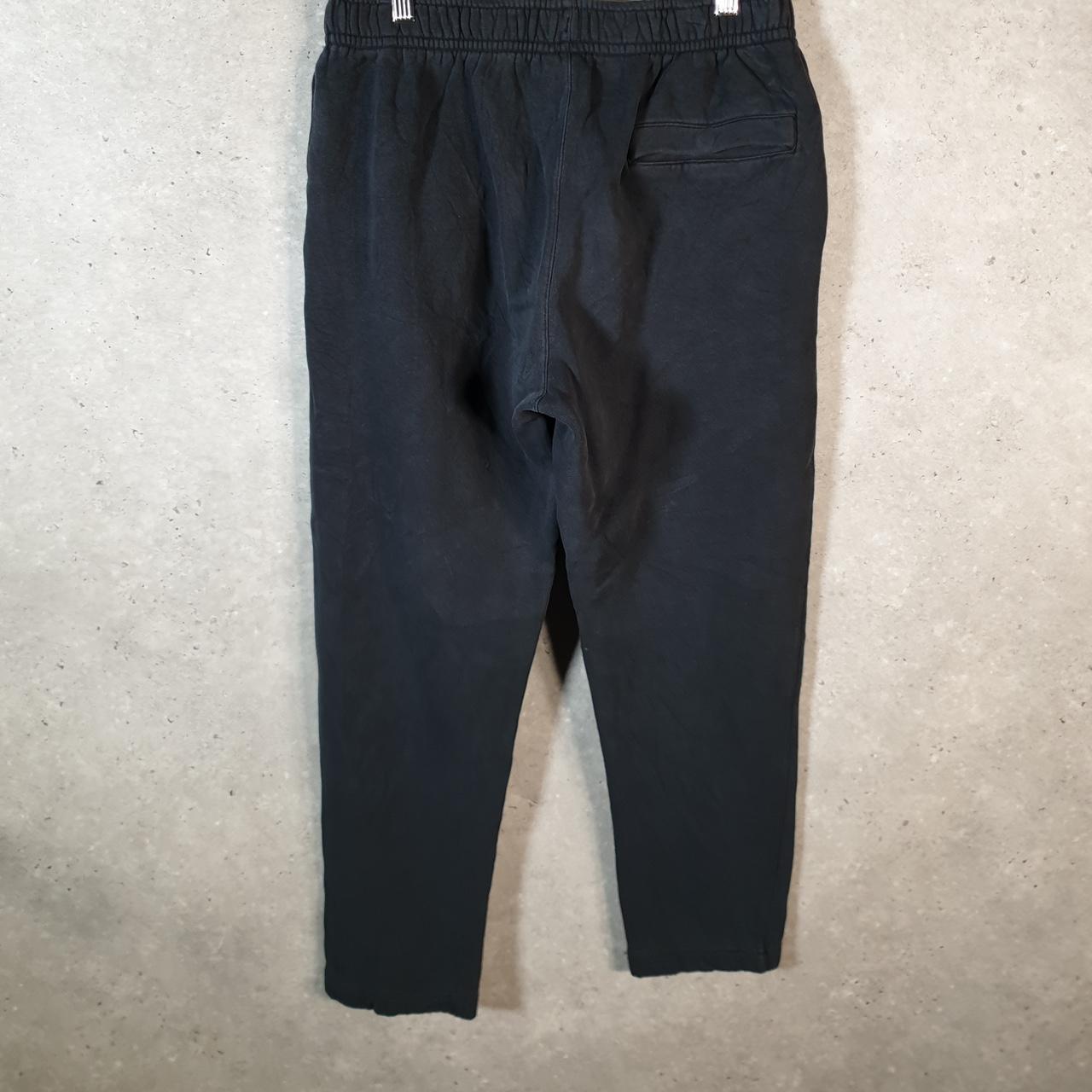 Vintage Nike Club Sweatpant Joggers Mens Medium Black Embroidered Swoosh Sports Tracksuit - Big Fish Vintage