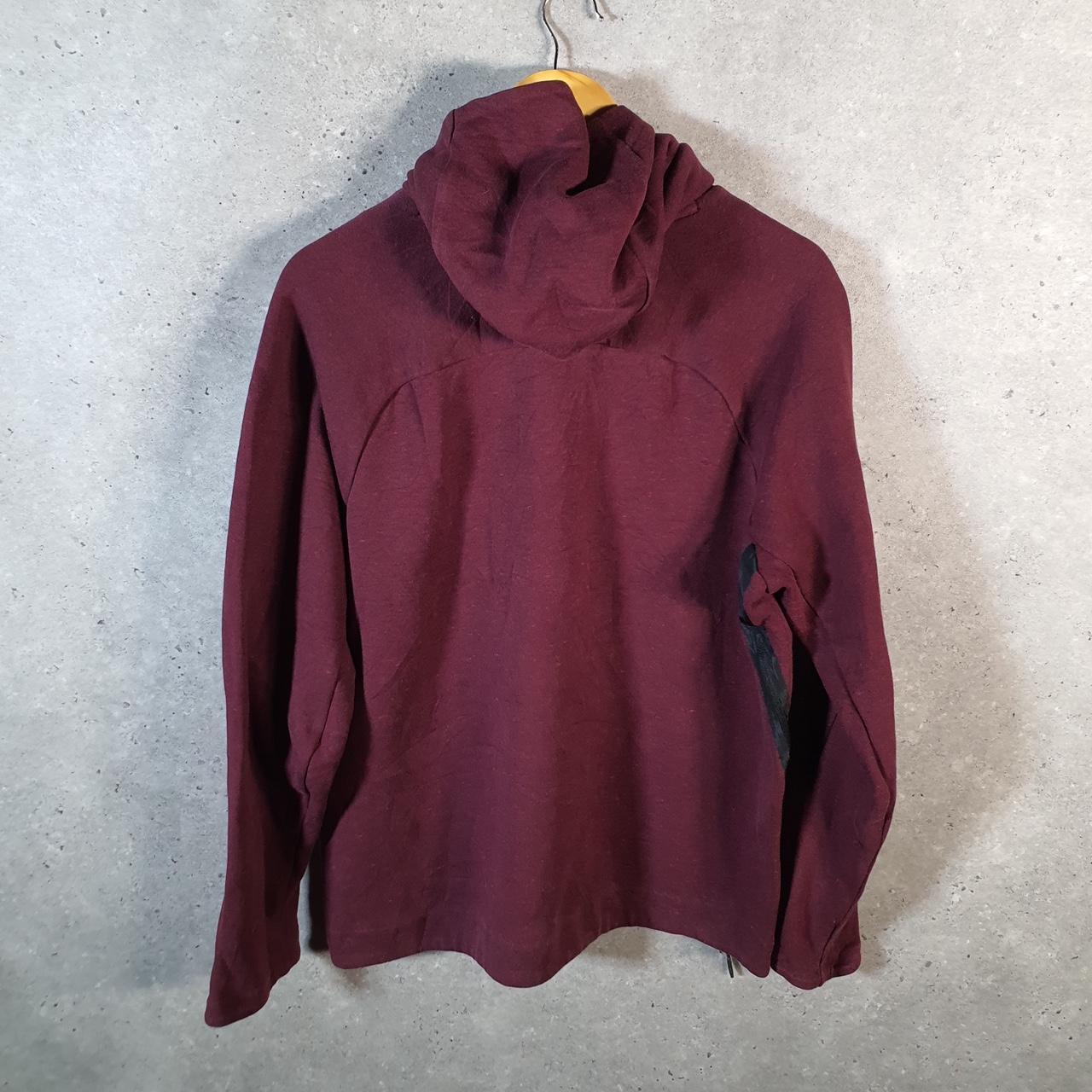 Vintage Nike Tech Snood Hoodie Men’s Medium Burgundy Swoosh Y2K Pullover