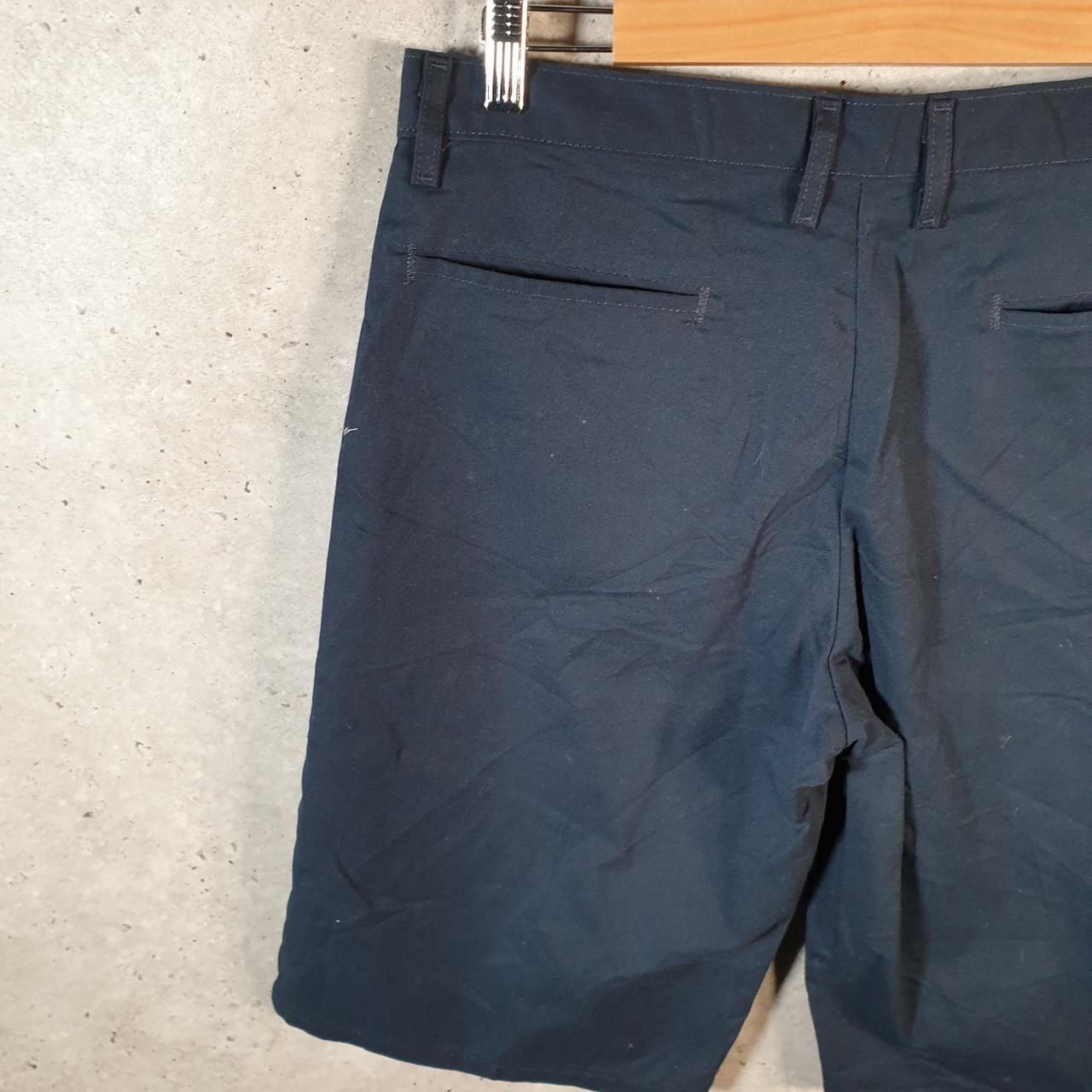 Vintage Dickies Baggy Chino Shorts Jorts Cargo Mens W32 Navy Blue Loose Fit