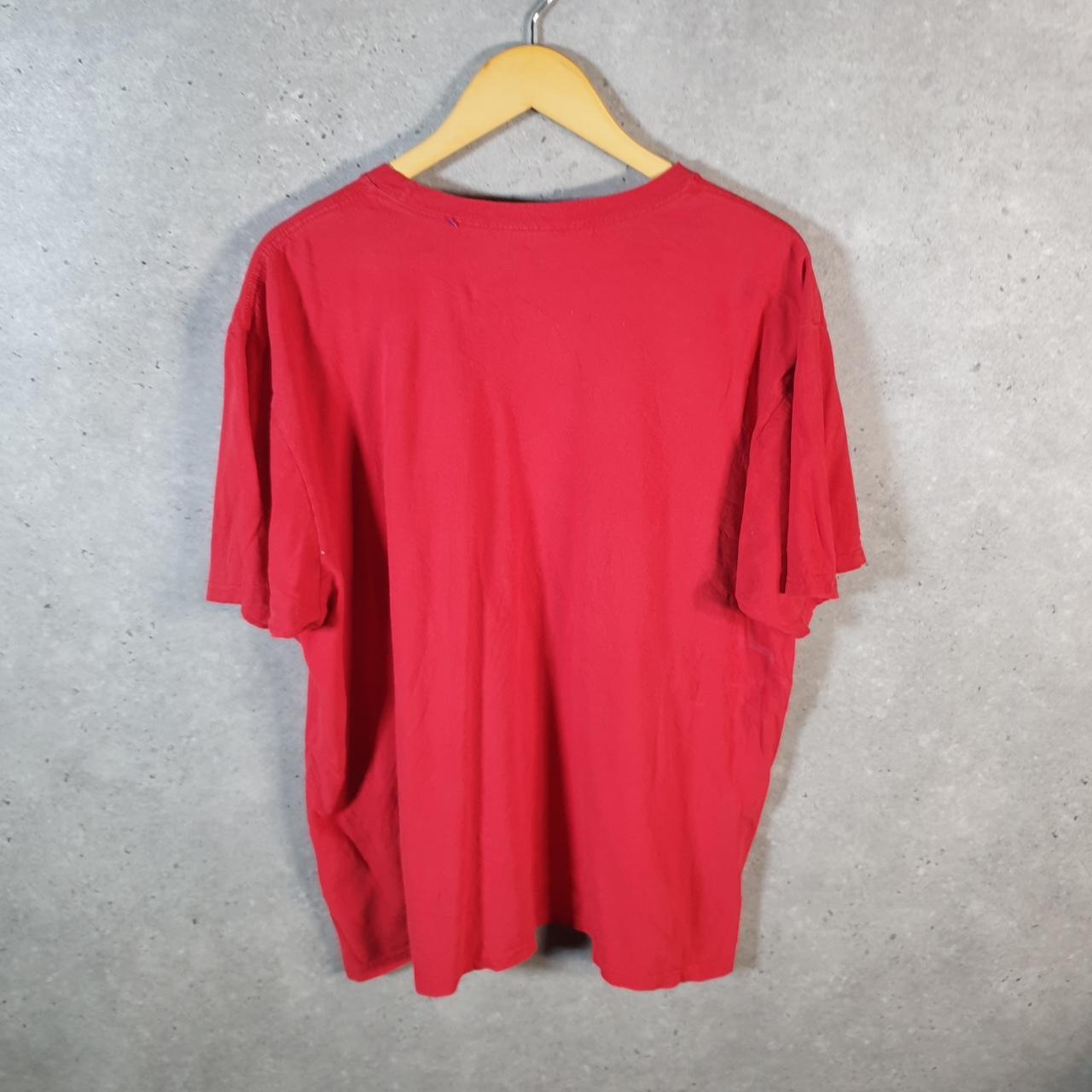 Vintage Adidas Go To Tee T Shirt Mens XL Red Three Stripes Logo Athletic