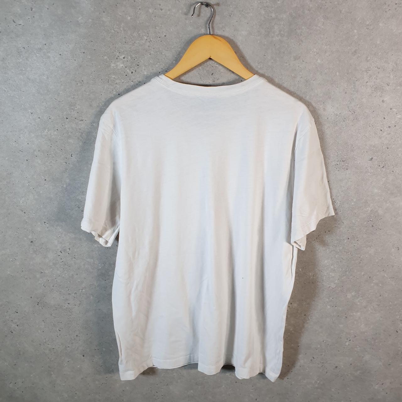 Vintage Nike Centre Swoosh T Shirt Men’s XL White Logo Athletic