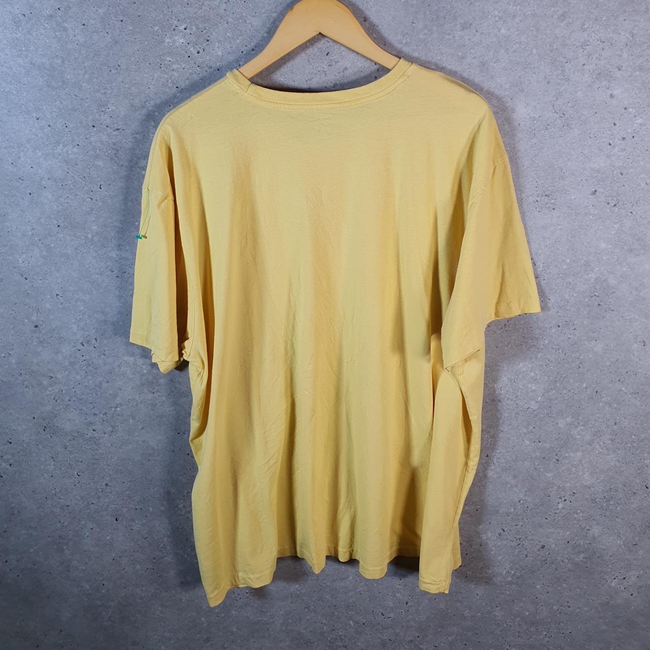 Vintage Ralph Lauren Polo Sport T Shirt Men’s 2XL Yellow  Classic Fit Embroidered Pony C8715