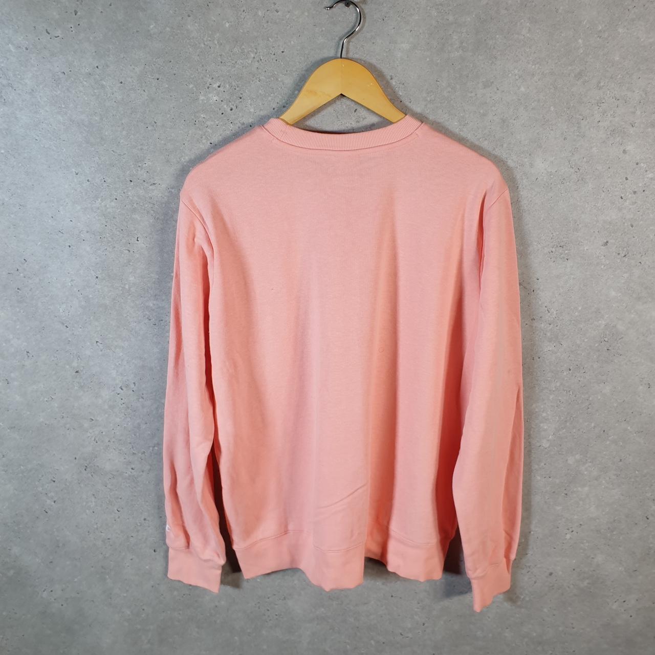 Vintage Champion Sweatshirt Womens 2XL Pink USA Pullover Spellout Logo