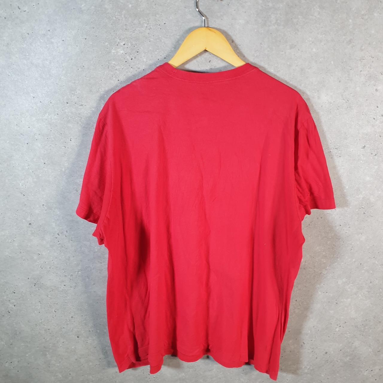 Vintage Nike Spellout Club T Shirt Men’s 2XL Red Logo Swoosh Athletic