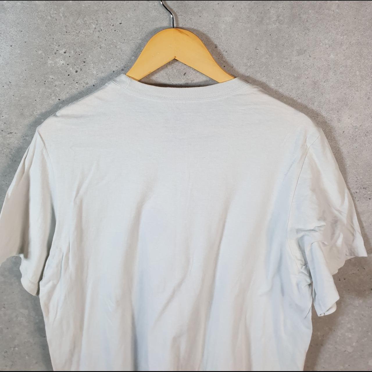 Vintage Adidas Amplifier T Shirt Shirt Men’s Large White Three Stripes Logo Athletic C9604