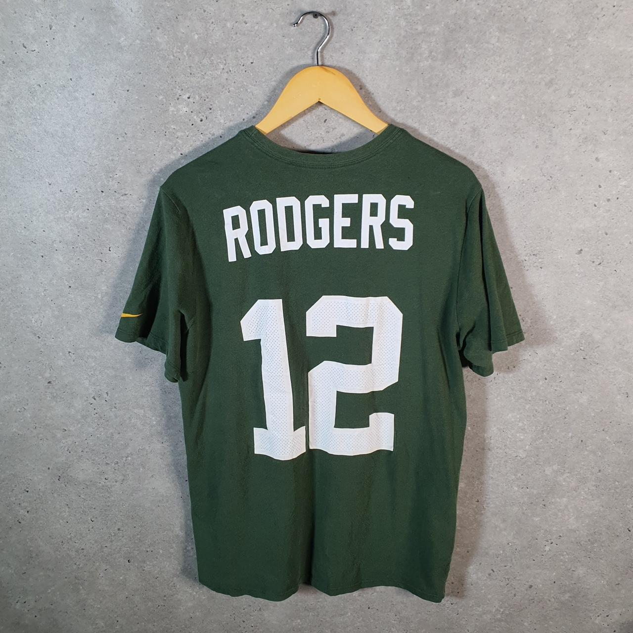 Vintage Nike Dri Fit Green Bay-Packers T Shirt Men’s Large Green Logo Swoosh Athletic