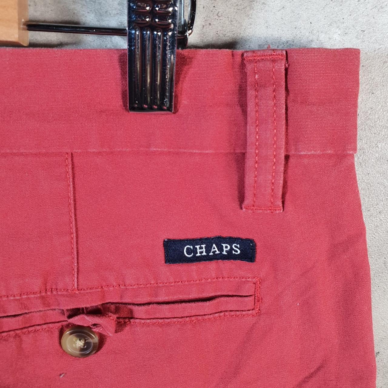 Vintage Chaps Ralph Lauren Polo Shorts Jorts Cargo Men’s W34 Red Baggy Cotton A4245