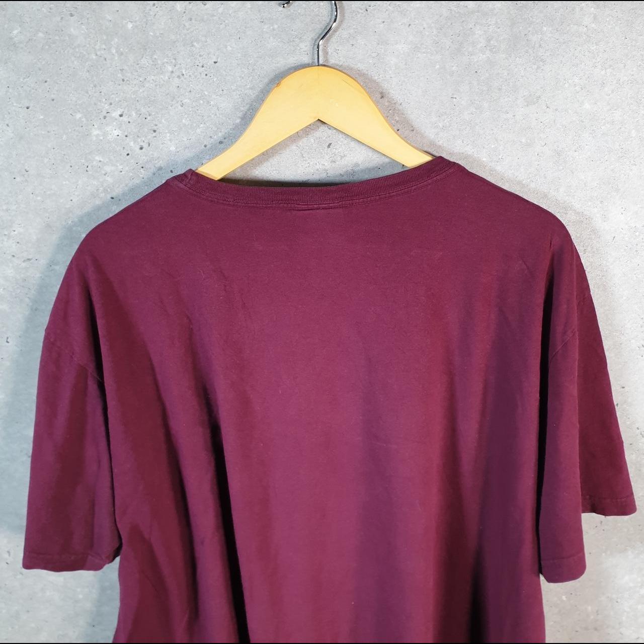 Vintage Ralph Lauren Polo T Shirt Men’s XL Burgundy Red Embroidered Classic Fit Pony C8590