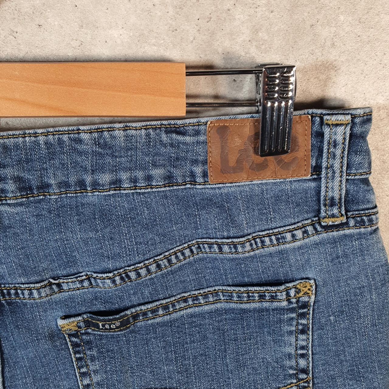 Vintage Lee Baggy Shorts Jorts Cargo Womens W32 Blue Denim Relaxed Cargo