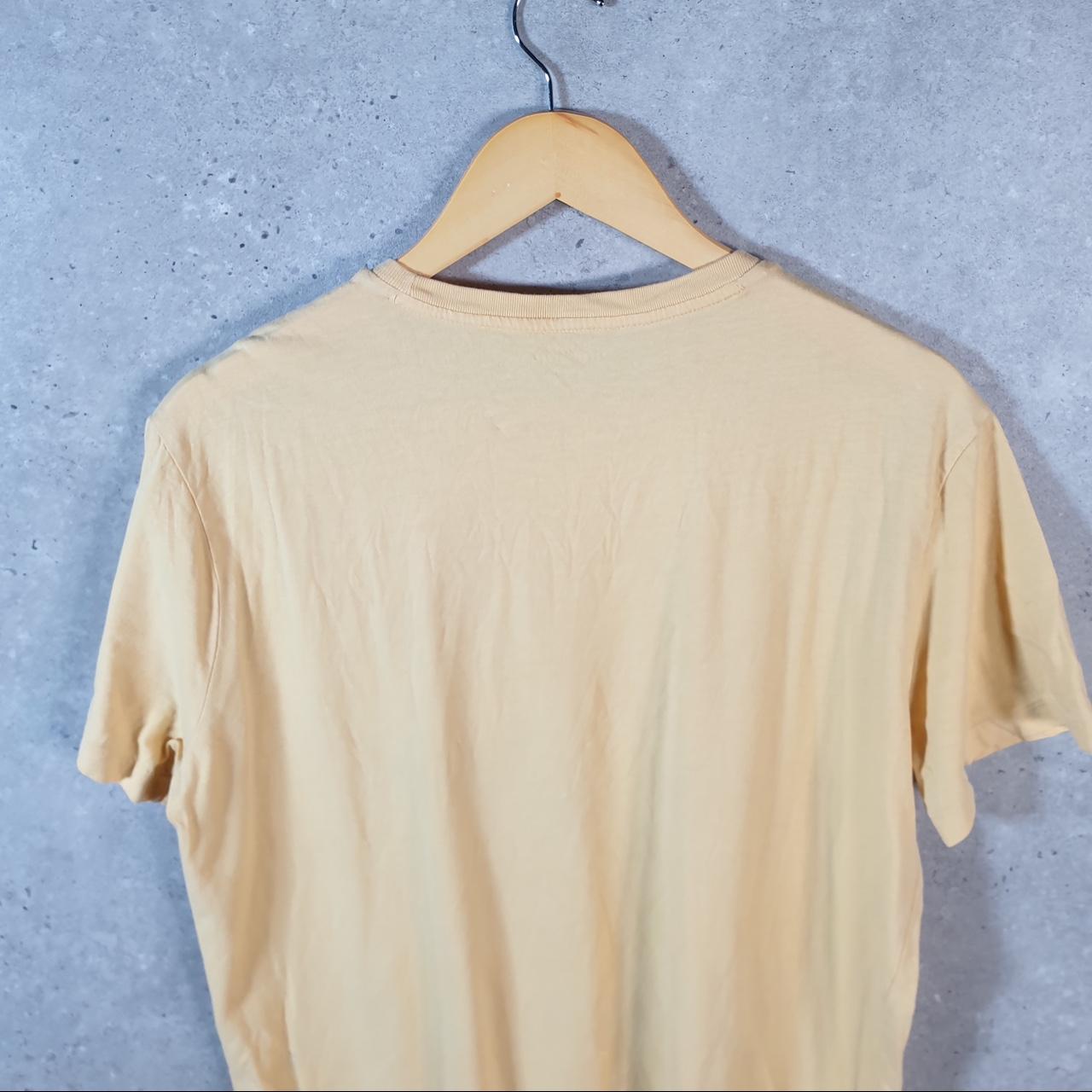 Vintage Ralph Lauren Polo T Shirt Men’s Medium yellow Embroidered Classic Fit Pony C9056
