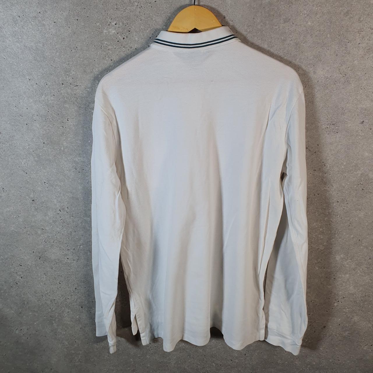 Vintage Ralph Lauren Polo Shirt Men’s Large White Custom Fit Embroidered Pony